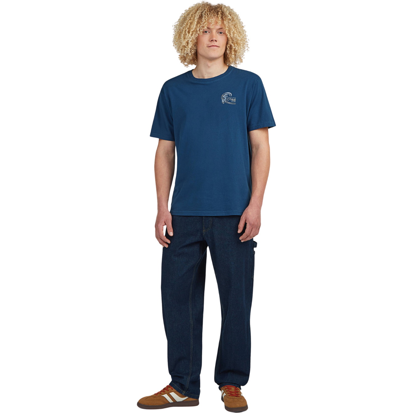 2026 O'Neill Mens O'riginals Retro Back Print T-Shirt 2850384 - Regal Blue